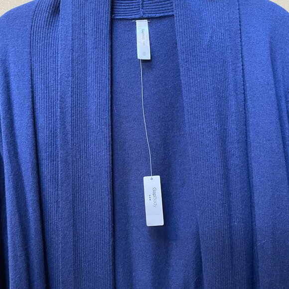 Gap Body Long Sleeve Blue Open Front Cardigan NWT Size XS - Picture 3 of 11